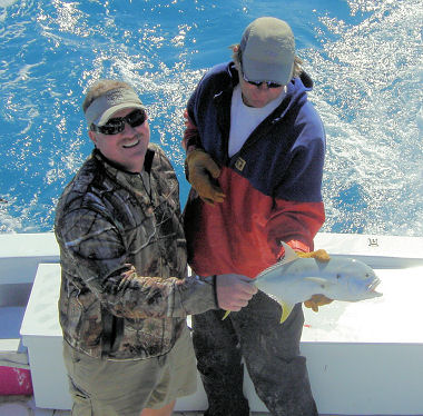 Carvalle Jack caught on a Key West Fishing charter with Charter Boat Southbound
