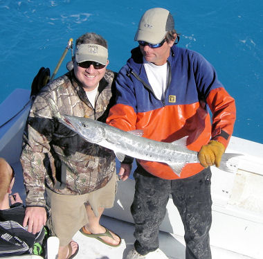Big Barracuda caught on a Key West Fishing charter with Charter Boat Southbound
