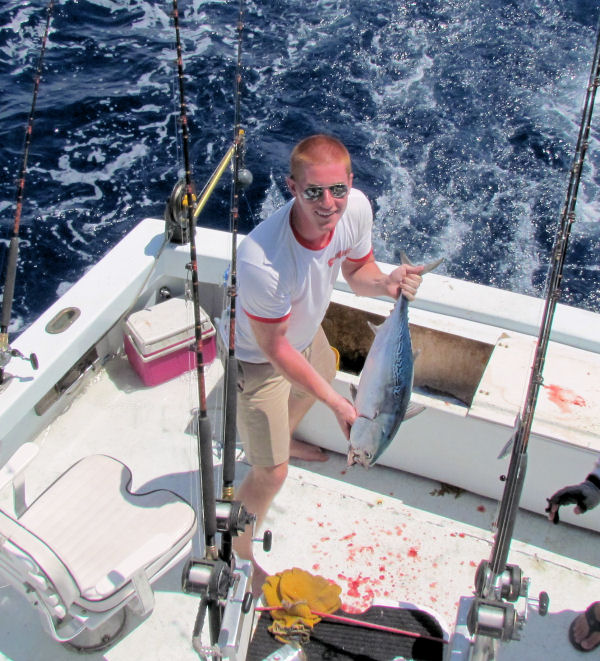 Bonito caught in Key West fishing on charter boat Soutbhbound from Charter Boat Row Key West