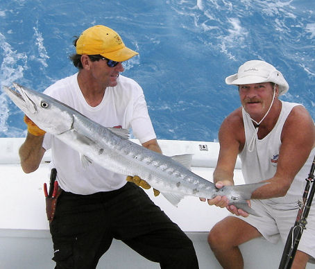 Barracuda caught fishing a Key West Charter on Southbound