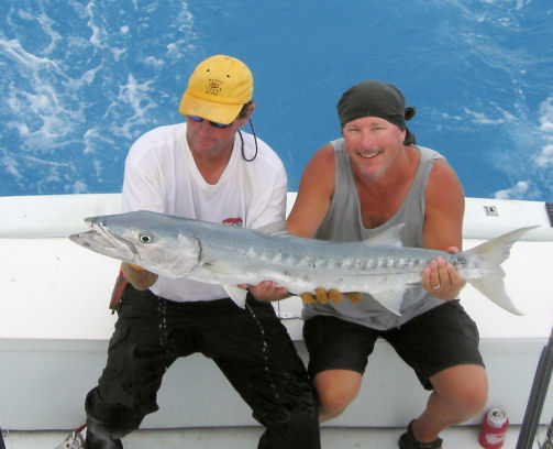 Barracuda caught fishing a Key West Charter on Southbound