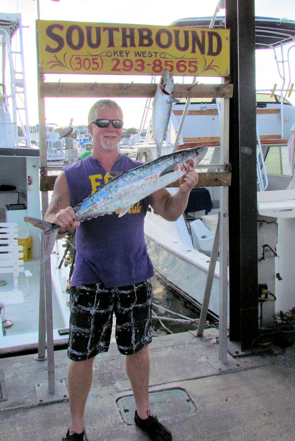 Kingfish caught in Key West fishing on charter boat Southbound from Charter Boat Row, Key West