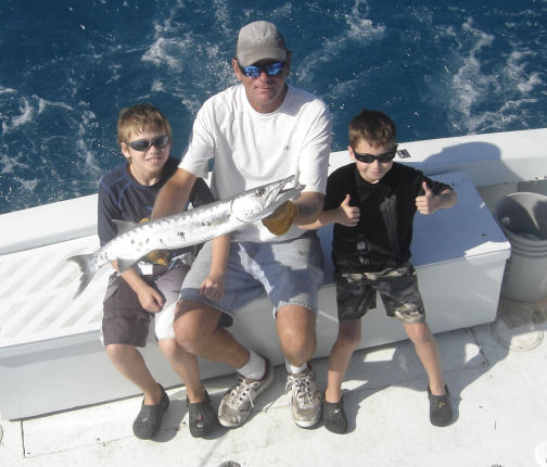 Barracuda caught in Key West Fishing on Key West Charter fishing boat Southbound from Charter Boat Row Key West