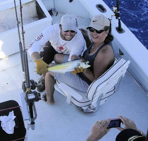 dolphin caugth in Key West fishing on Key West charter boat Southbound from Charter Boat Row