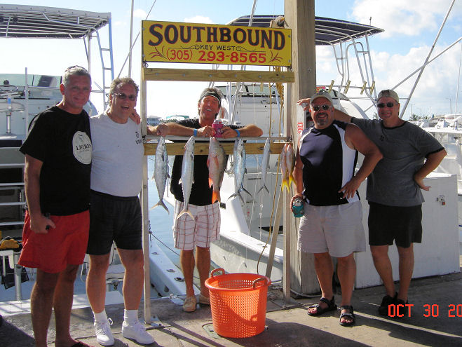 A few of the fish we kept that were caught reef fishing in Key West, Florida