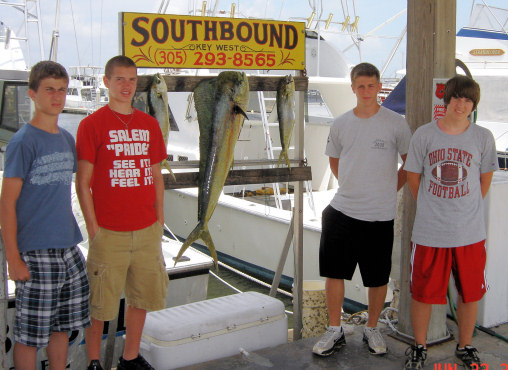 Fish caught fishing in Key West Florida on charter boat Southbound