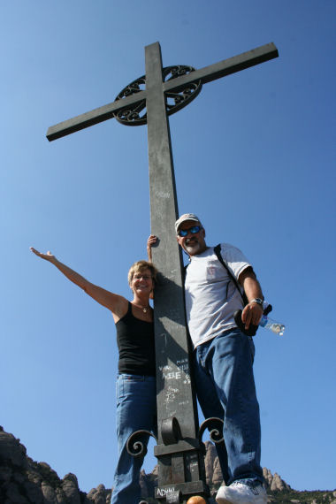 Ema and I at the cross