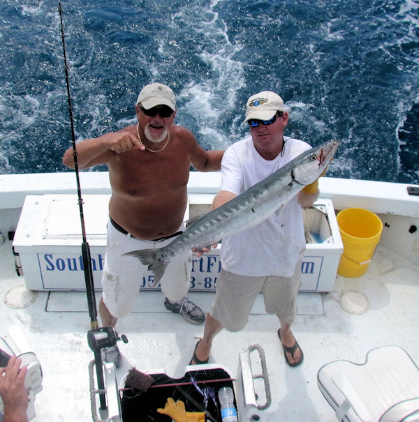 Big Barracuda caught fishing Key West on charter boat Southbound from Charter Boat Row Key West