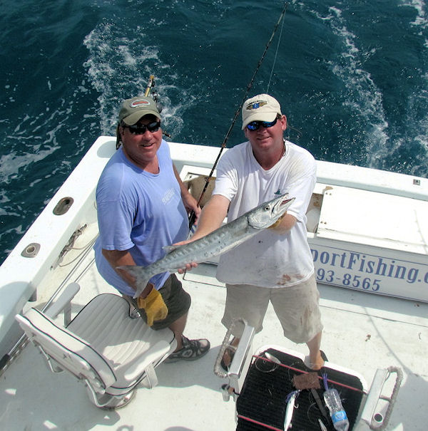 Barracuda caught fishing Key West on charter boat Southbound from Charter Boat Row Key West