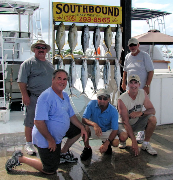 Tuna, Jacks and Mackerel caught fishing Key West on charter boat Southbound from Charter Boat Row Key West