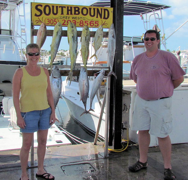 Fish caught fishing Key West on charter boat Southbound from Charter Boat Row Key West
