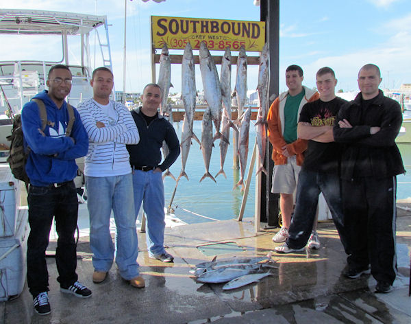 King Mackerel caught fishing in Key West on Charter Boat Southbound from Charter Boat Row Key West