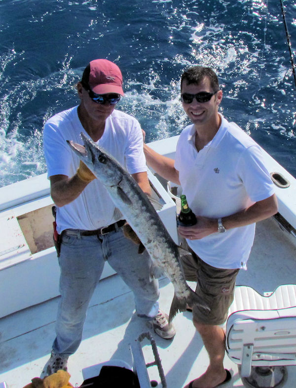 Barracudal caught fishing in Key West on Charter Boat Southbound from Charter Boat Row Key West