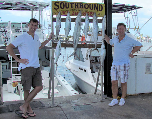 Kingfishl caught fishing in Key West on Charter Boat Southbound from Charter Boat Row Key West