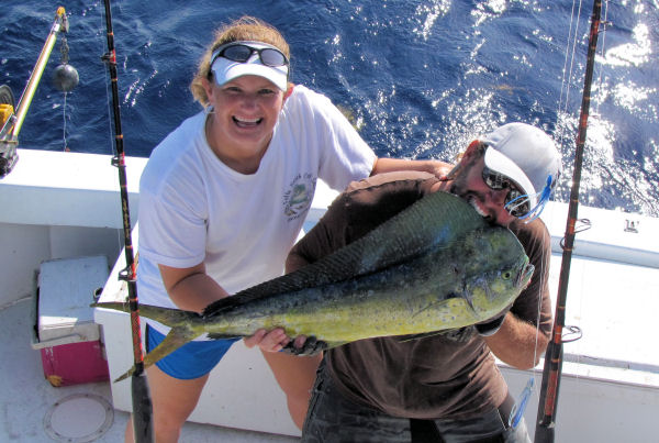 Dolphin caught in Key West fishing on charter boat Soutbhbound from Charter Boat Row Key West