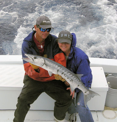 Big Barracuda caught fishing Key West on charter boat Southbound from Charter Boat Row