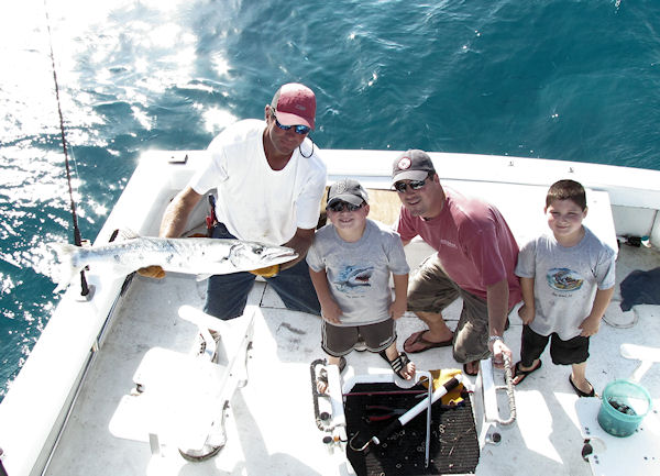 Big Barracuda caught and released in Key West fishing on Key West charter boat Southbound
