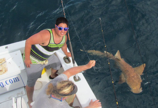Nurse Shark caught fishing in Key West on Charter Boat Southbound from Charter Boat Row Key West