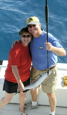 Mackerel caught fishing aboard charter boat Southbound in Key West, Florida