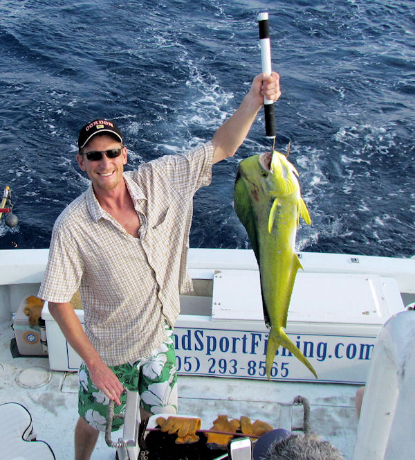 Dolphin caught in Key West fishing on charter boat Southbound from Charter Boat Row, Key West