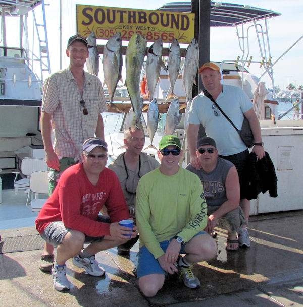 Black Fin Tuna and dolphin caught in Key West fishing on charter boat Southbound from Charter Boat Row, Key West