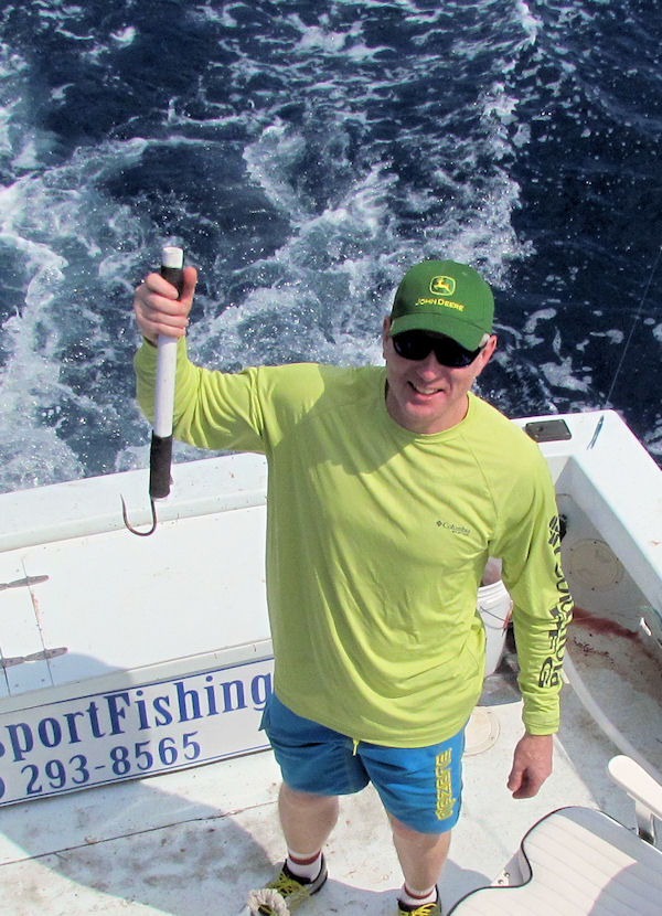 Black Fin Tuna not caught in Key West fishing on charter boat Southbound from Charter Boat Row, Key West
