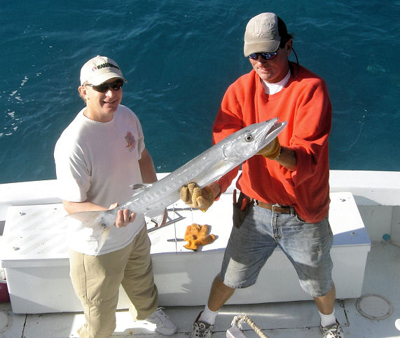 Barracuda in Key West fishing on charter boat Southbound from Charter Boat Row Key Wes