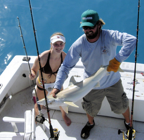 Shark caught fishing Key West aboard charter boat Southbound
