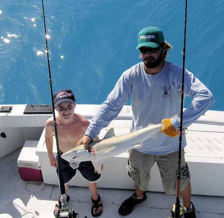Shark caught fishing Key West aboard charter boat Southbound