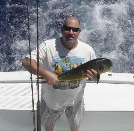 dolphin caught in Key West fishing on charter boat Southbound from Charter Boat Row Key West