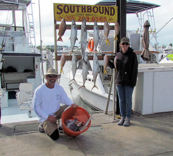 Fish caught fishing Key West on charter boat Southbound from Charter Boat Row Key West