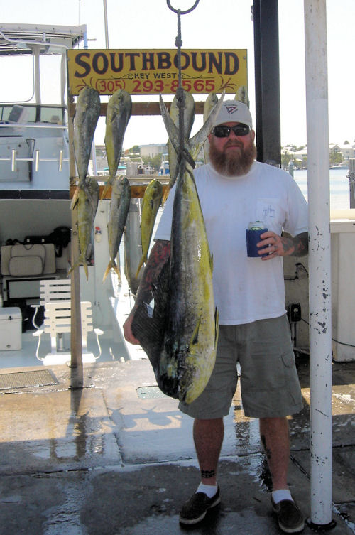 Dolphin caught in Key West fishing on Charter Boat Southbound from Charter Boat Row, Key West