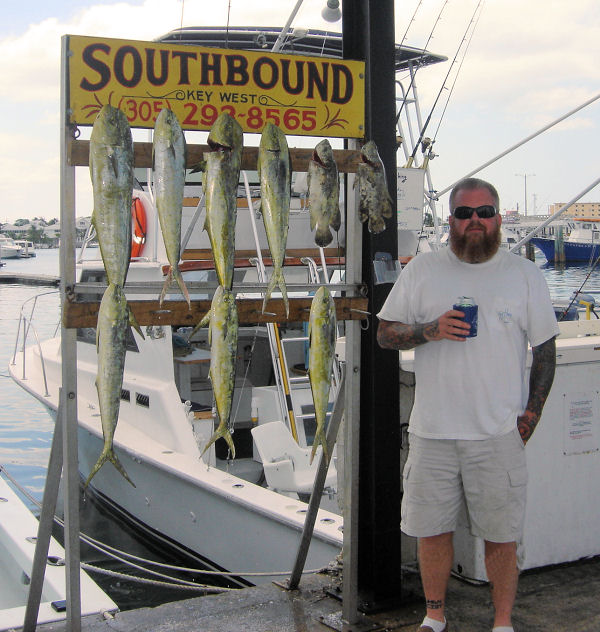 Dolphin caught in Key West fishing on Charter Boat Southbound from Charter Boat Row, Key West