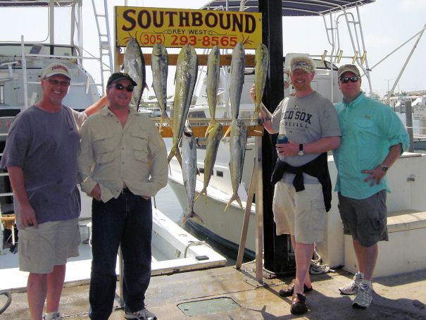 Fish caught on Key West deep sea fishing charter boat Southbouhd from Charter Boat Row Key West
