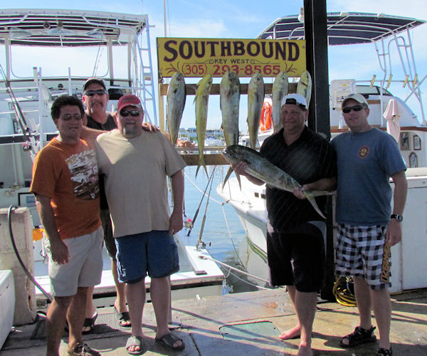 Dolphin caught in Key West fishing on charter boat Southbound from Charter Boat Row Key West