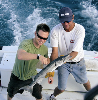 Barracuda caught fishing on the charter boat Southbound in Key West, Florida