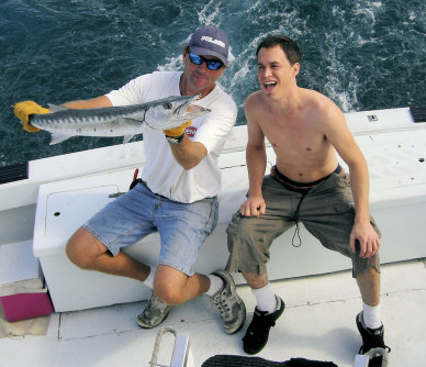 Barracuda caught fishing on the charter boat Southbound in Key West, Florida