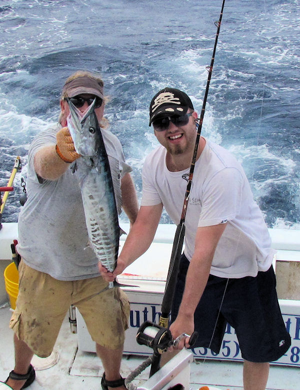 Wahoo caught in Key West fishing on charter boat Southbound from Charter Boat Row, Key West