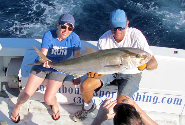 Amberjack caught in Key West fishing on charter boat Southbound from Charter Boat Row, Key West