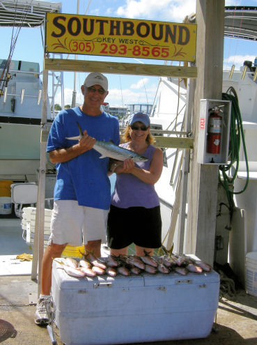 Lots of Yellow Tail Snapper caught fishing in Key West on charter boat Southbound
