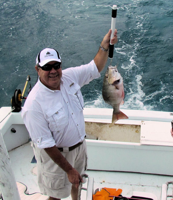 Mutton snapper caught in Key West fishing on charter boat Southbound from Charter Boat Row Key Wes