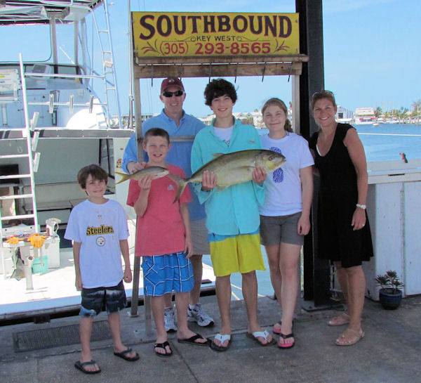 Big Yellow Jack caught in Key West fishing on charter boat Southbound from Charter Boat Row, Key West