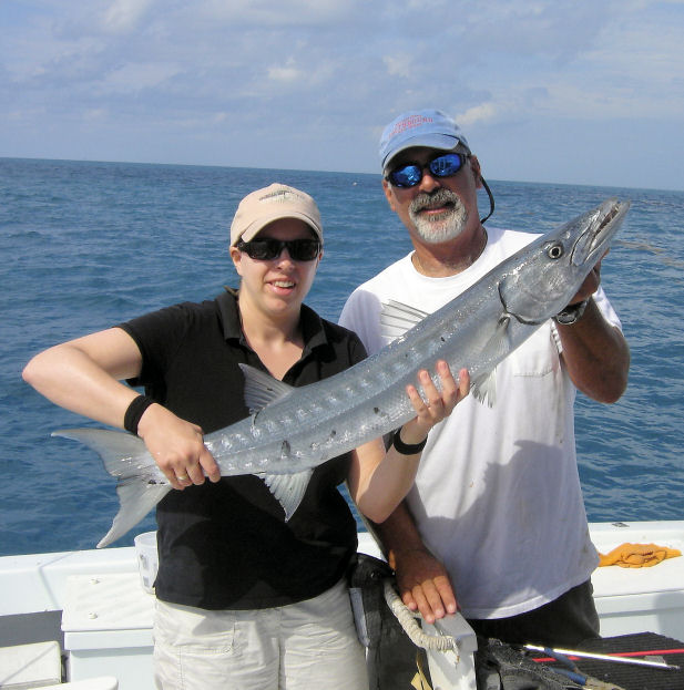 Barracuda caught in Key West Fishing on charter boat Southbound from Charter Boat Row, Key West