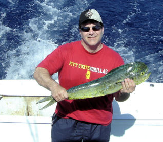 Dolphin caught on Key West deep sea fishing charter boat Southbouhd from Charter Boat Row Key West