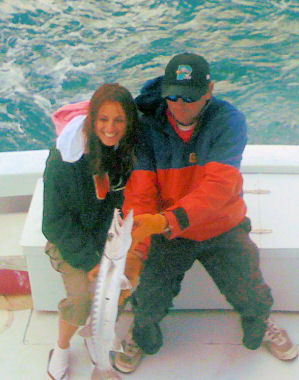 Barracuda caught fishing Key West on Charter Boat Southbound