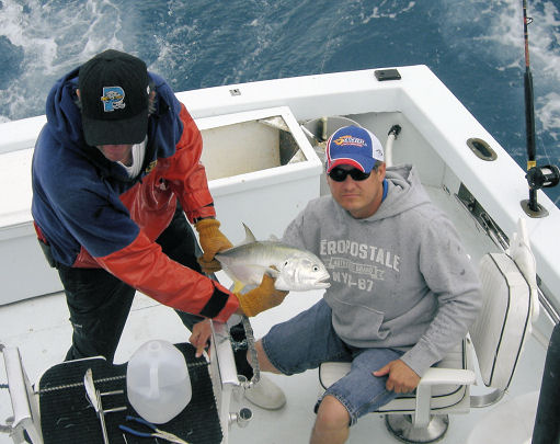 Big Barracuda caught deep sea fishing in Key West, Florida on Charter boat Southbound from Charter Boat Row, Key West