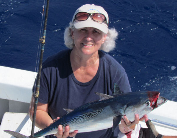 Bonito caught in Key West fishing on charter boat Soutbhbound from Charter Boat Row Key West
