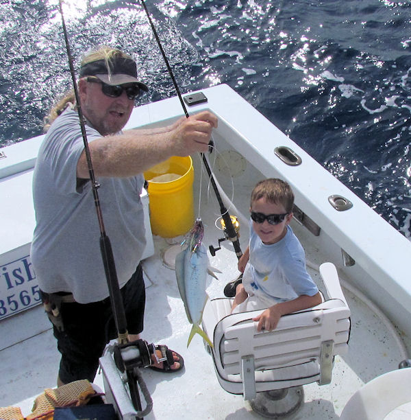 small dolphin caught fishing in Key West on Charter Boat Southbound from Charter Boat Row Key West