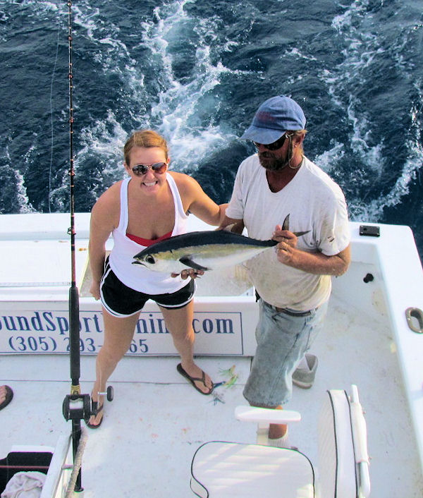 Black Fin Tuna caught fishing Key West on charter boat Southbound from Charter Boat Row Key West