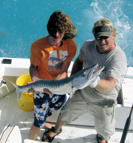 Barracuda cuaght fishing key west on charter boat Southbound from Charter Boat Row Key West